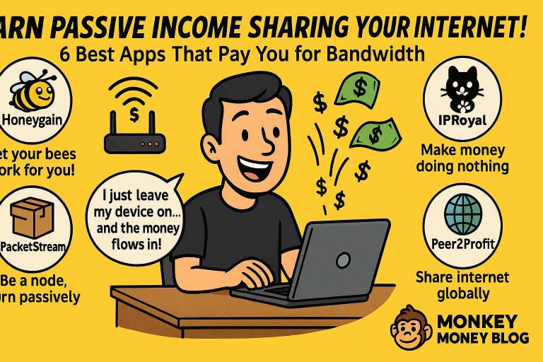 Passive Income - 6 Internet Sharing Apps